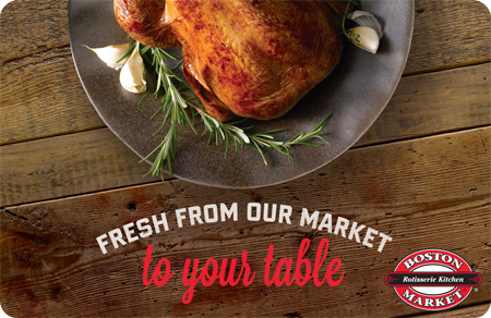 Boston Market gift cards