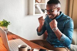 Employee receiving meaningful, value-based incentives
