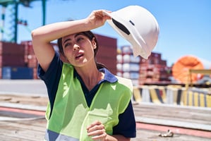Worker overheating in unsafe summer conditions