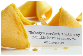 Nobody's perfect, that's why pencils have erasers.