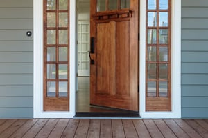 Front door of a residential home