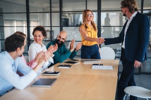 Employee receiving recognition and appreciation for Employee Appreciation Day