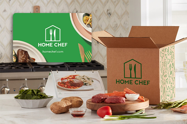 Home Chef Meal Delivery Service and Gift Card