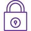 Lock Icon Purple smaller