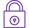 Lock Icon Purple smaller