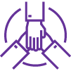 Teamwork Icon Purple smaller