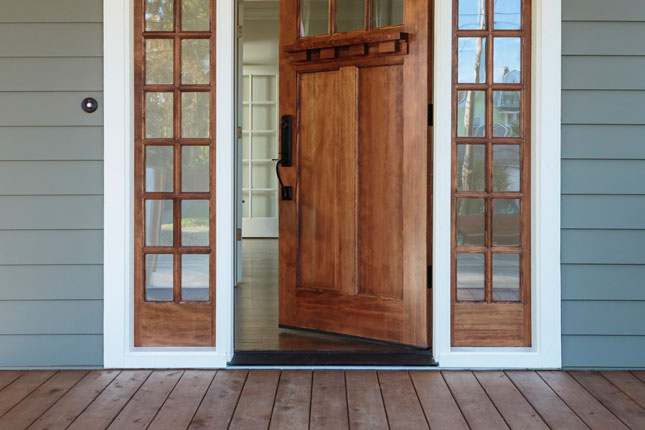 Front door of a residential home